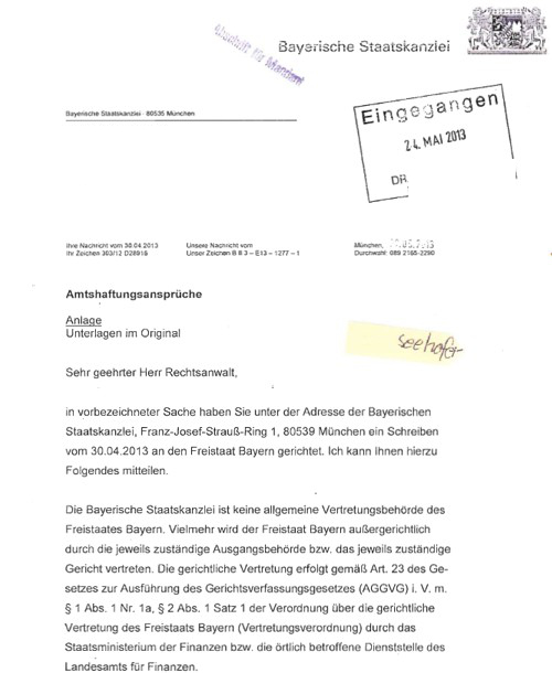 Freistaat_Bayern_Justiz_Anschreiben 